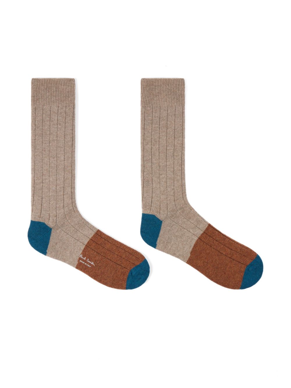 Paul Smith colour-block socks - Beige