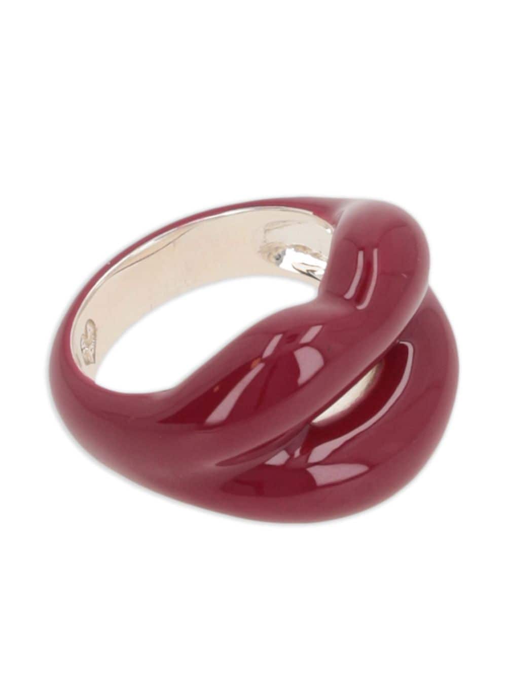 HOTLIPS BY SOLANGE lips-motif chunky ring - Rood