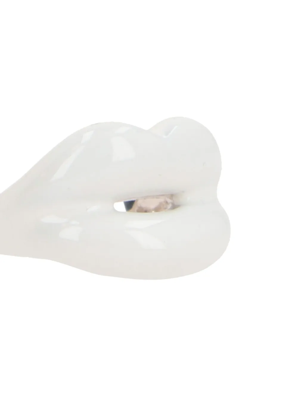 Hotlips By Solange Lips-motif Chunky Ring In White