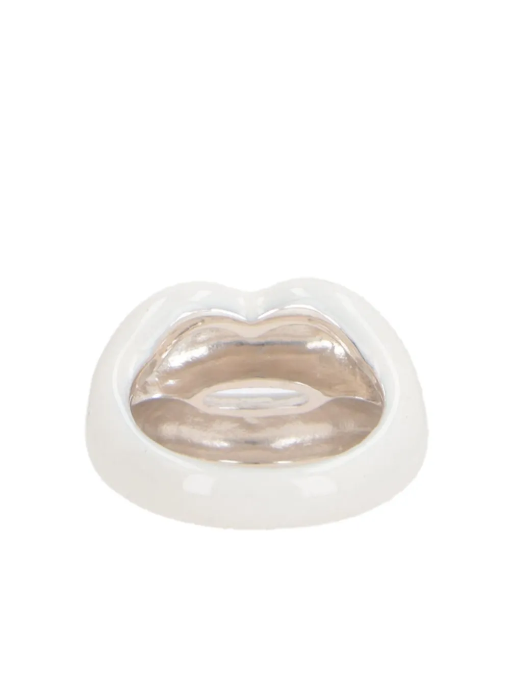 Hotlips By Solange Lips-motif Chunky Ring In White