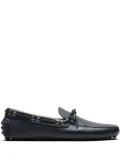 Car Shoe grained-leather driving shoes - Blue