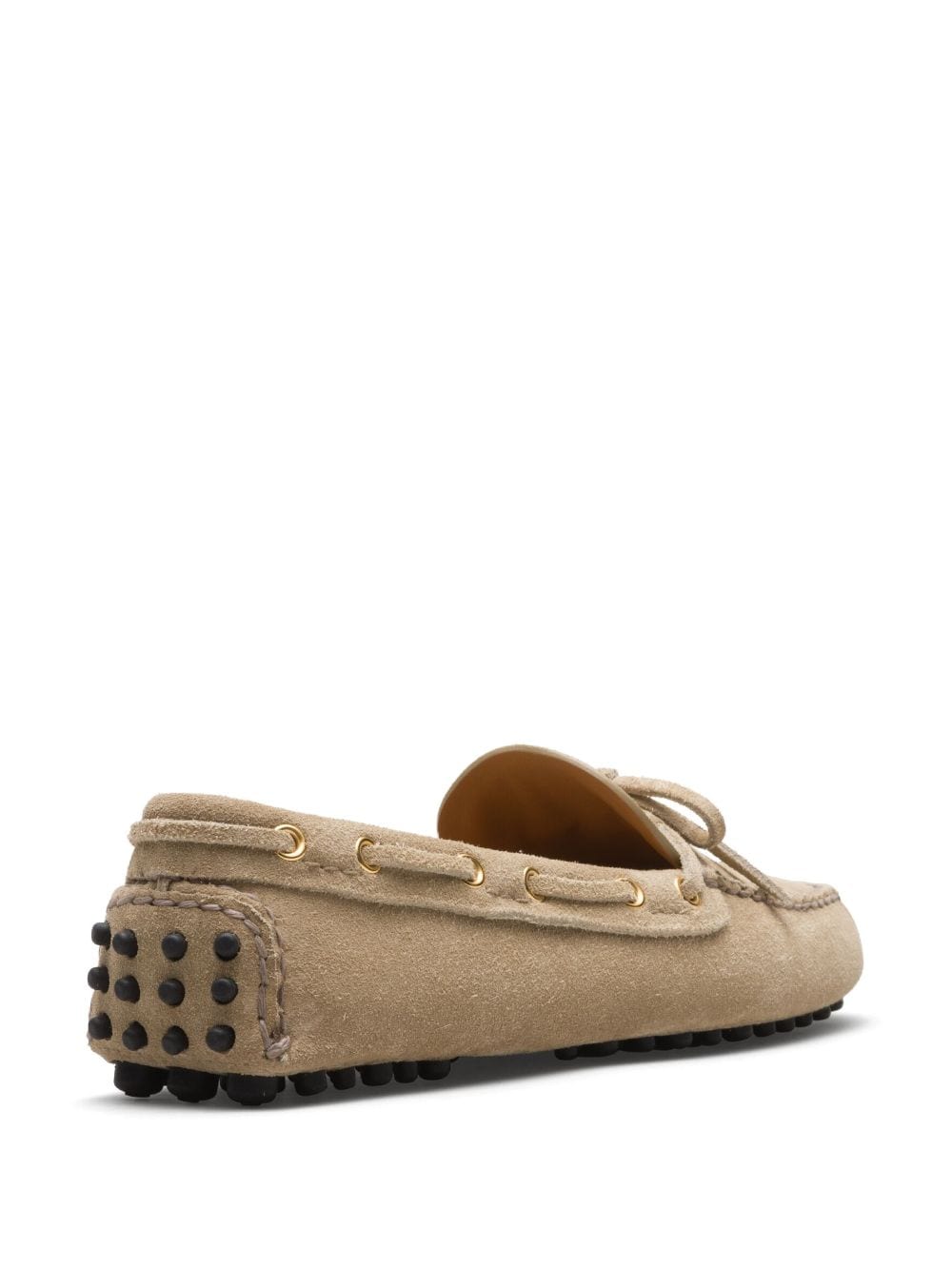 Shop Car Shoe Suede Driving Shoes In Neutrals