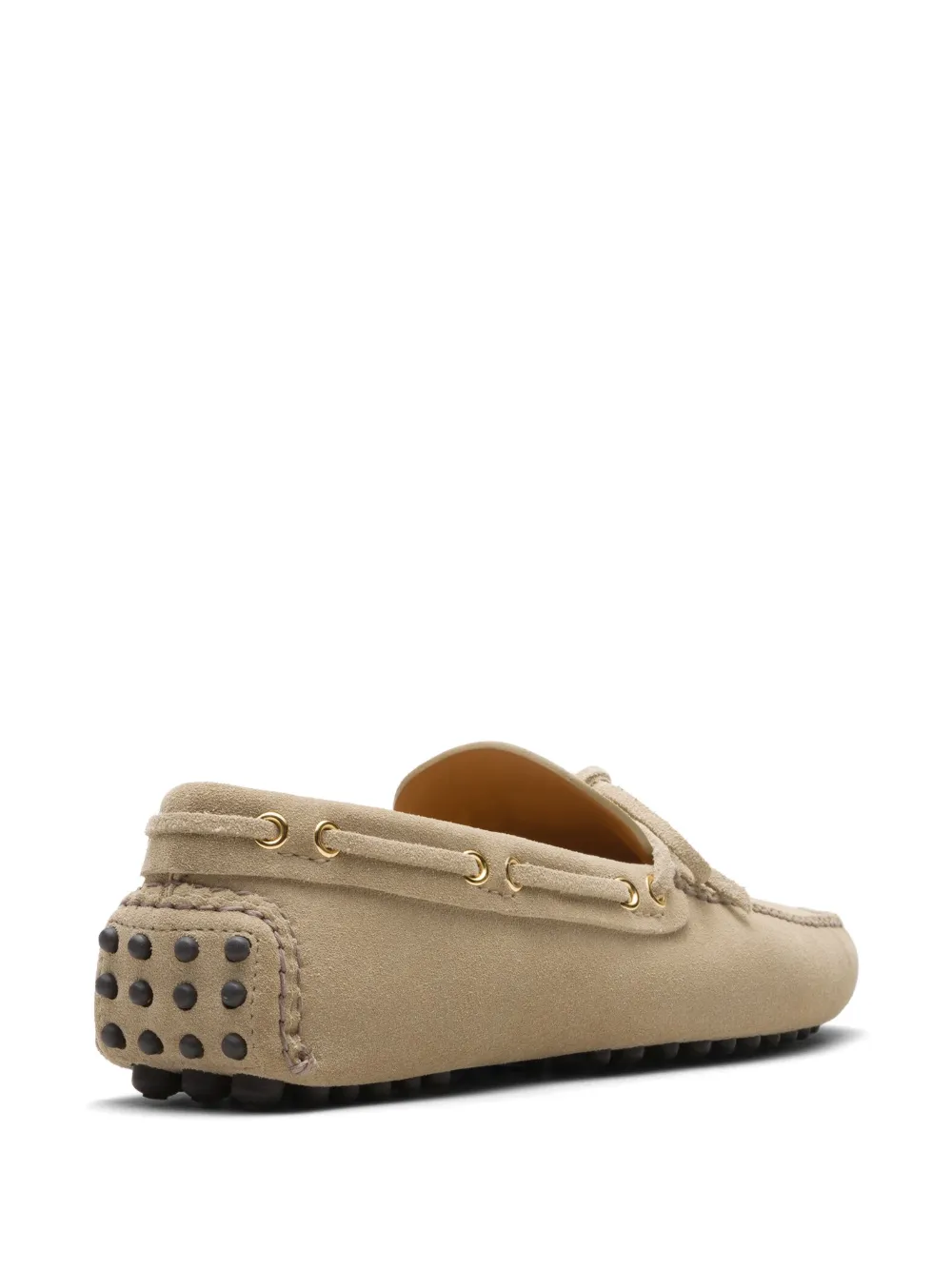 Shop Car Shoe Suede Driving Shoes In Neutrals