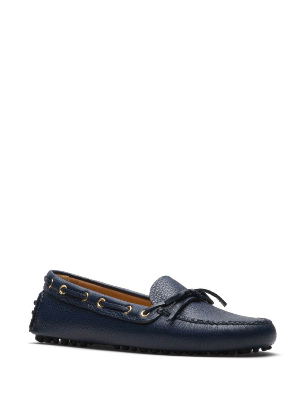 Shop Car Shoe Grained-leather Driving Shoes In Blue