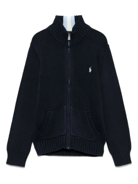 POLO RALPH LAUREN KIDS Polo Pony-embroidered cardigan  