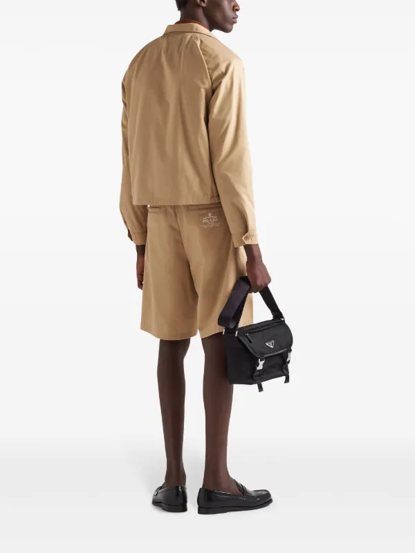 Prada gabardine-weave Jacket | Neutrals | FARFETCH