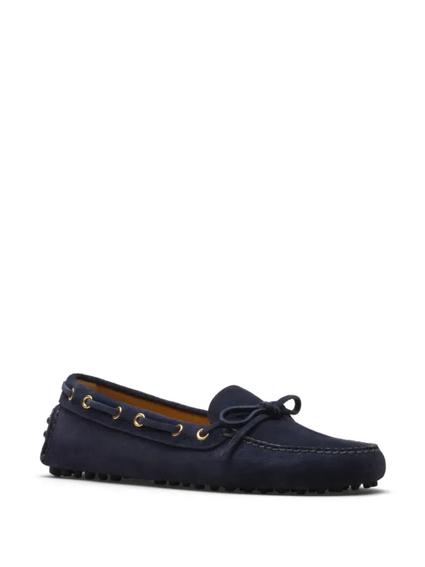 Car Shoe Suede Driving Shoes Blue FARFETCH