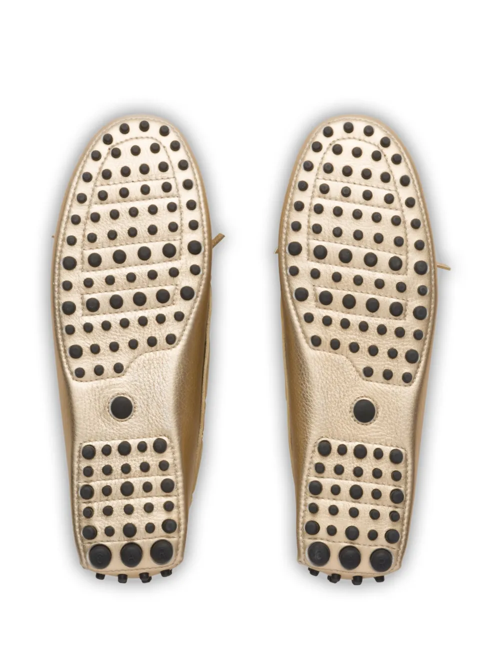 Car Shoe Leren loafers Goud