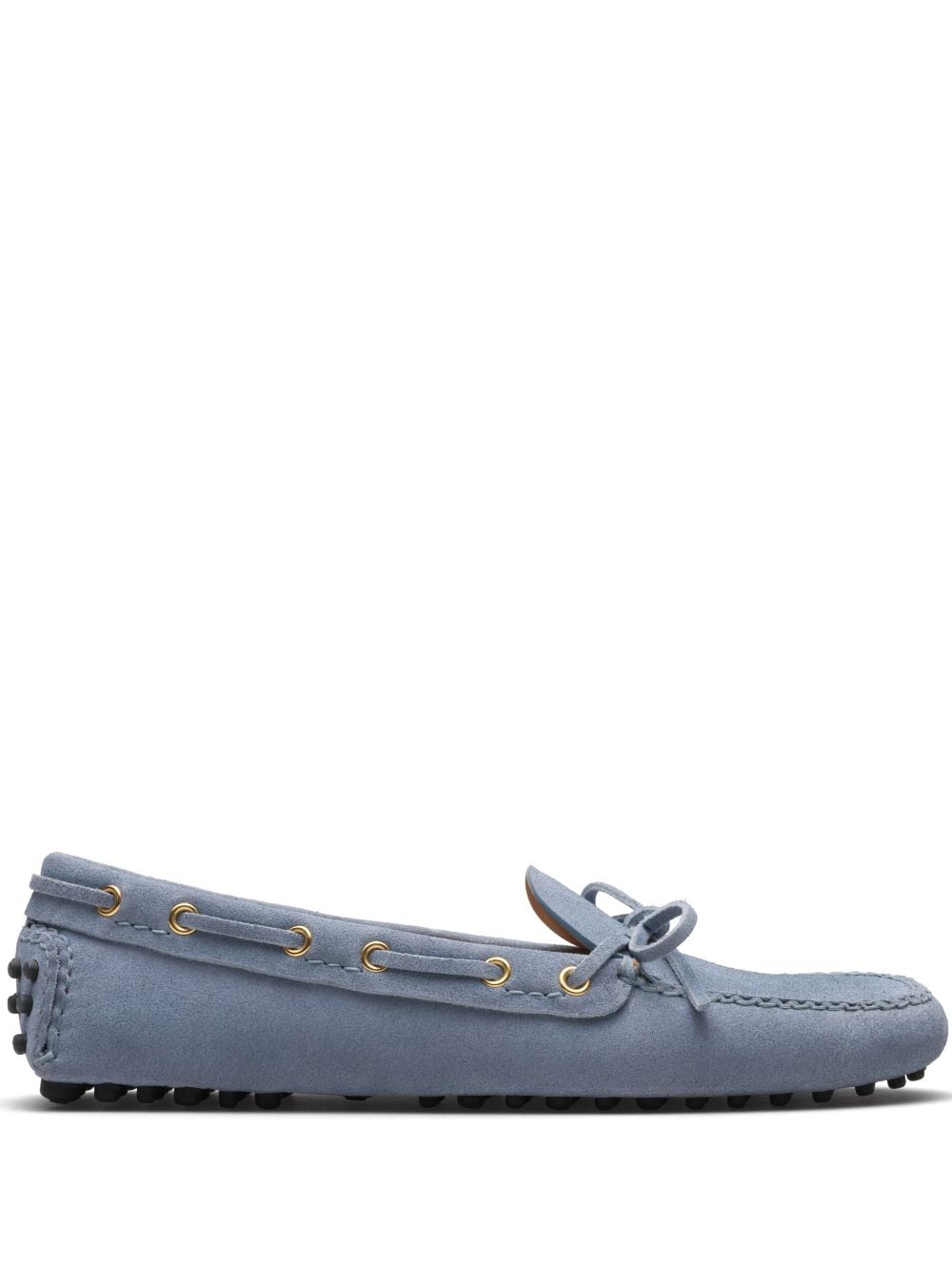 Car Shoe Suede Driving Shoes In Blau