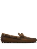 Car Shoe bow-detail leather boat shoes - Brown