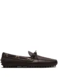 Car Shoe Soft Antique leather boat shoes - Brown