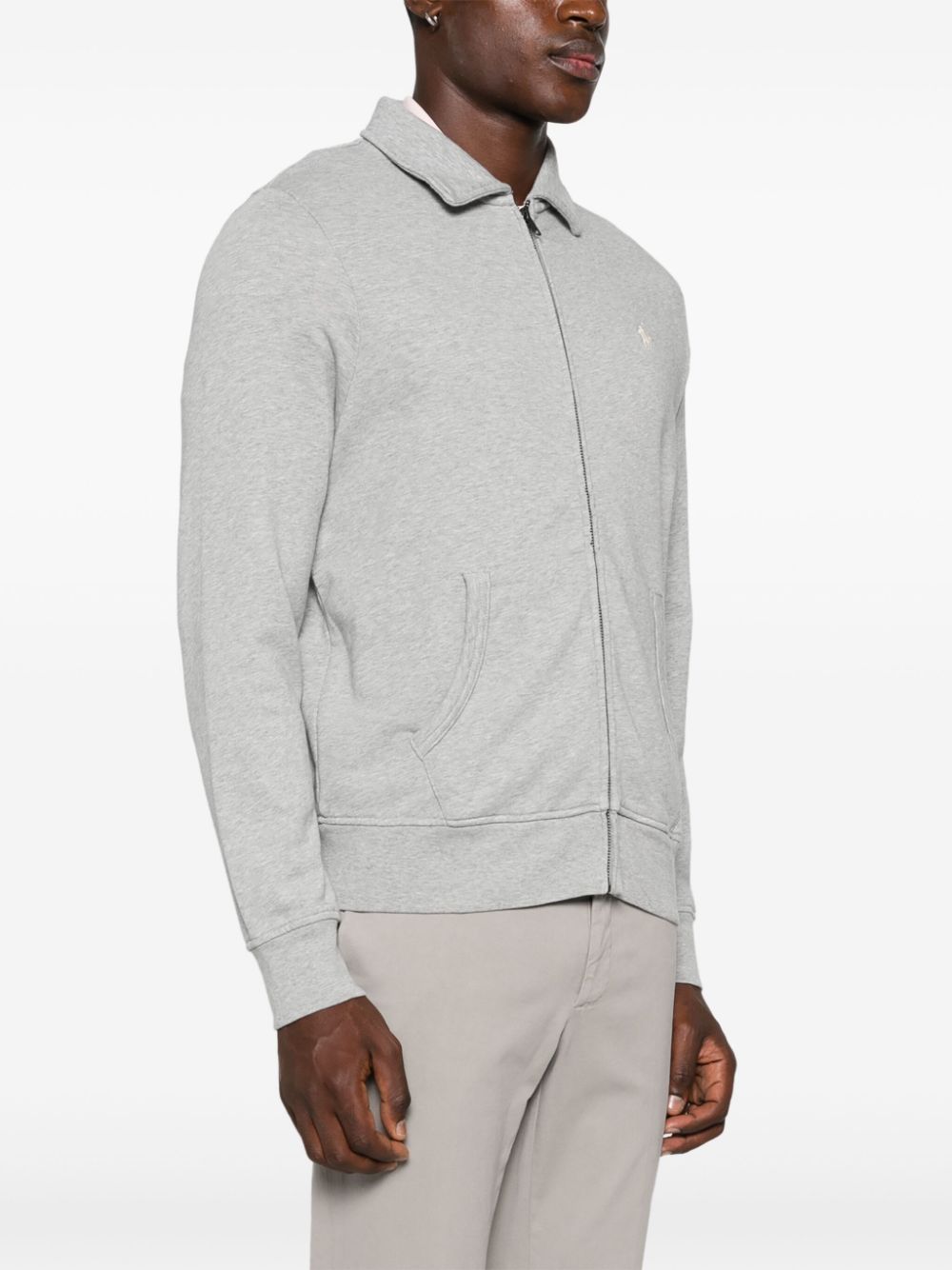 Polo Ralph Lauren jersey-texture zipped sweatshirt Men