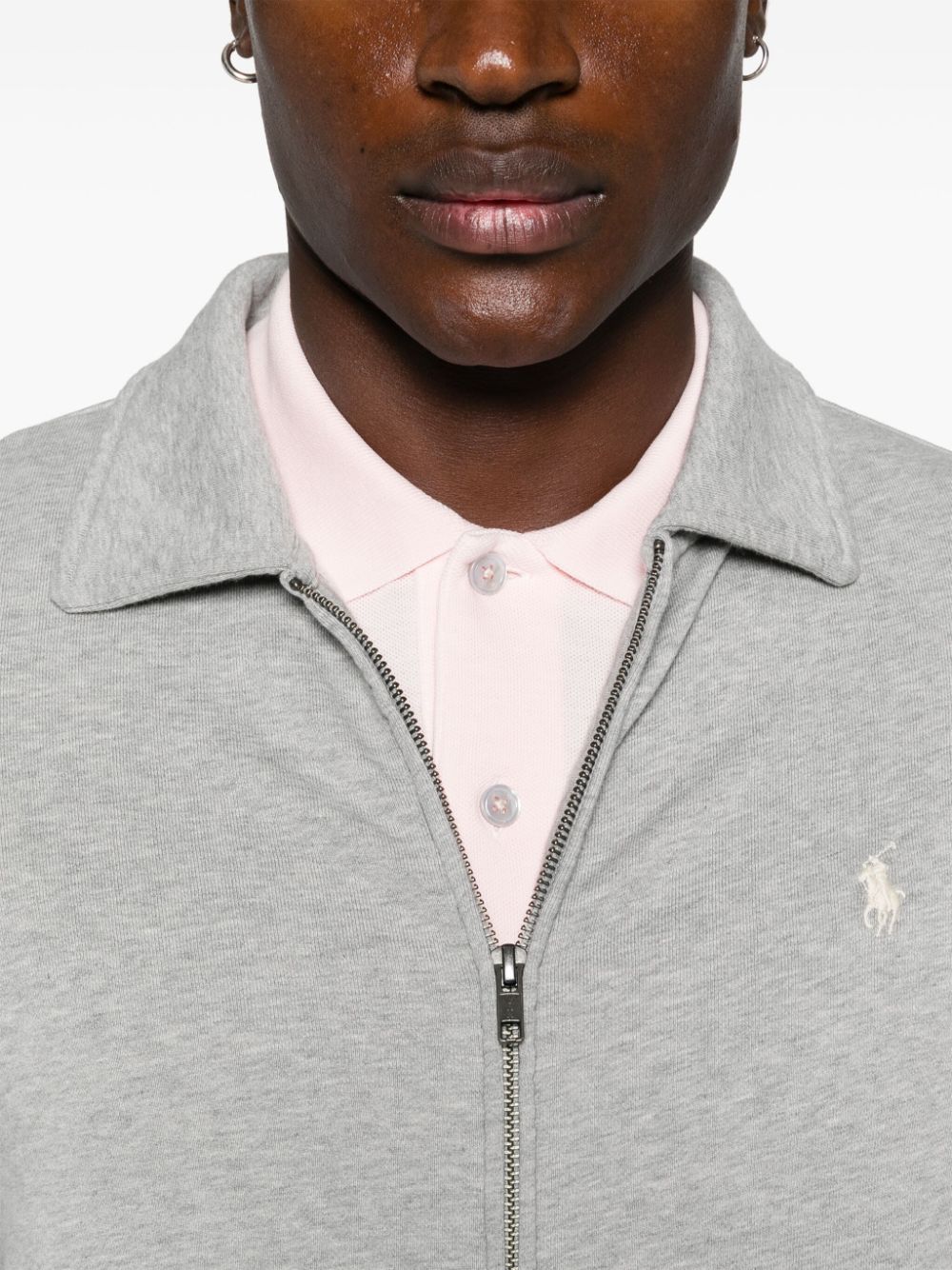 Polo Ralph Lauren jersey-texture zipped sweatshirt Men