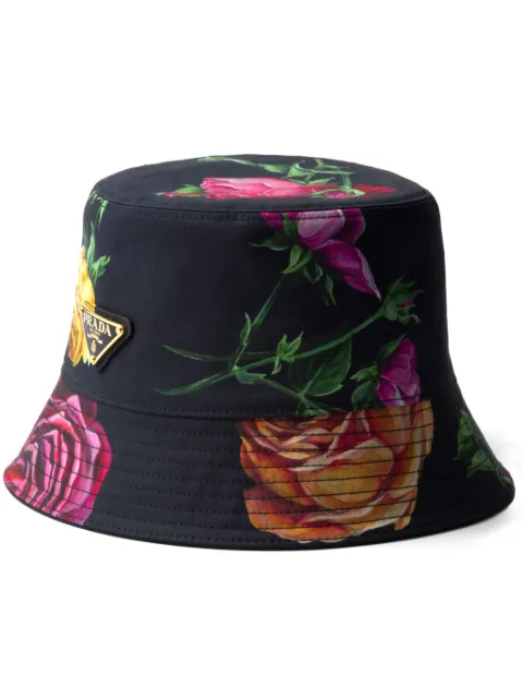 Prada floral-print reversible bucket hat