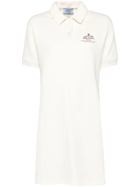 Prada fleece short-sleeves mini dress