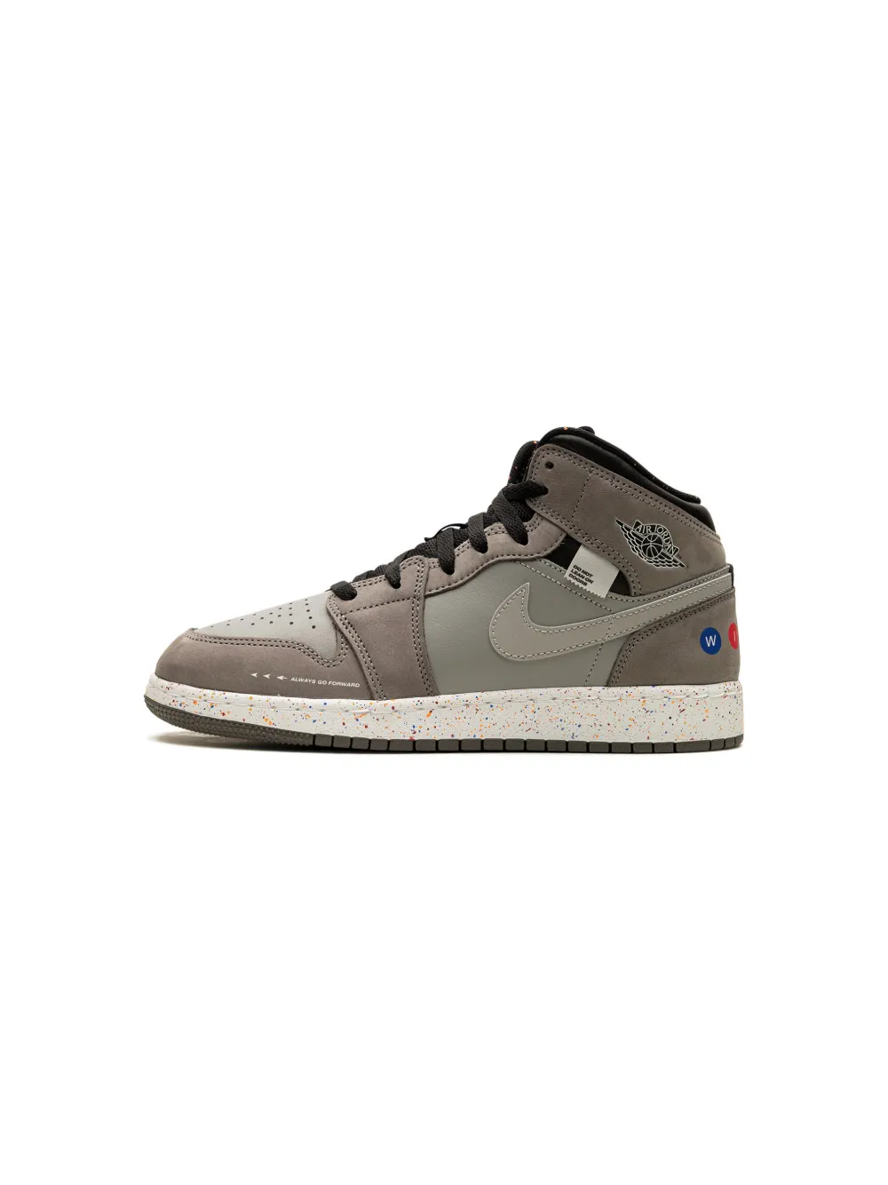 Jordan Kids Air Jordan 1 Mid Wings "NYC Subway" sneakers Grey