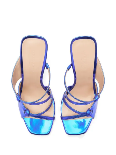 Scarosso Zoe 100mm leather mules ZOESANDBLUMETA - 2
