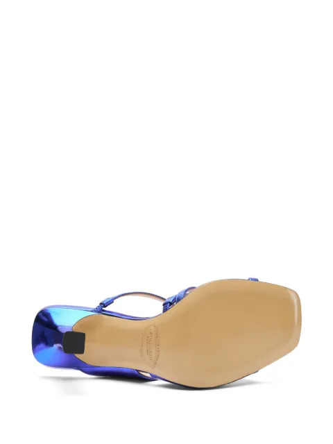 Scarosso Zoe 100mm leather mules ZOESANDBLUMETA - 3