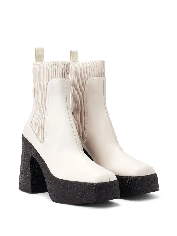 Stella McCartney 115mm Skyla Alter Chelsea Boots | Neutrals | FARFETCH