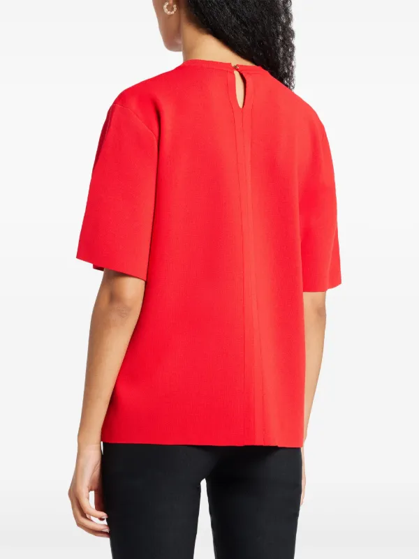 Stella McCartney short sleeve Knitted Top Red FARFETCH AE