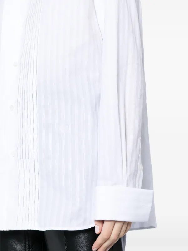 LOEWE Striped Cotton Shirt | White | FARFETCH