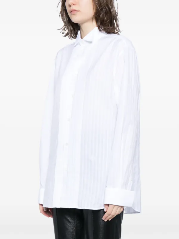 VIP【関税送料無料】希少 LOEWE STRIPED COTTON SHIRT Loewe Shirt in striped cotton | loewe | REVERSIBLE