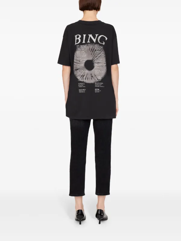 ANINE BING Walker T-shirt | Black | FARFETCH