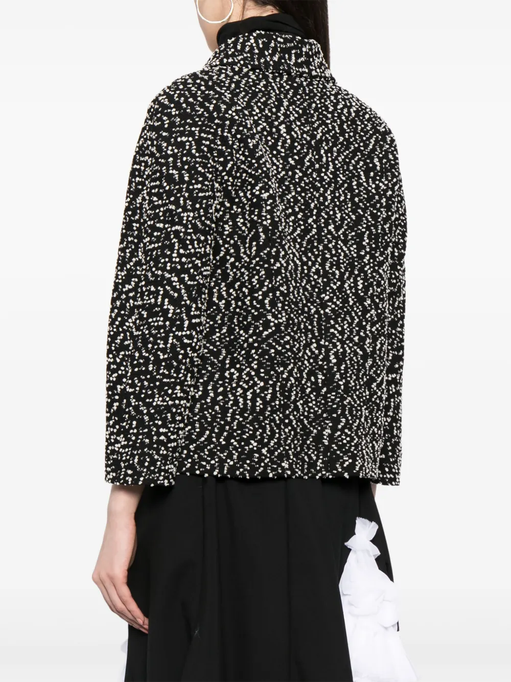 Pre-owned Chanel 2000s Single-breasted Tweed Jacket In Black