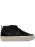 Golden Goose Mid Star high-top glitter sneakers - Black