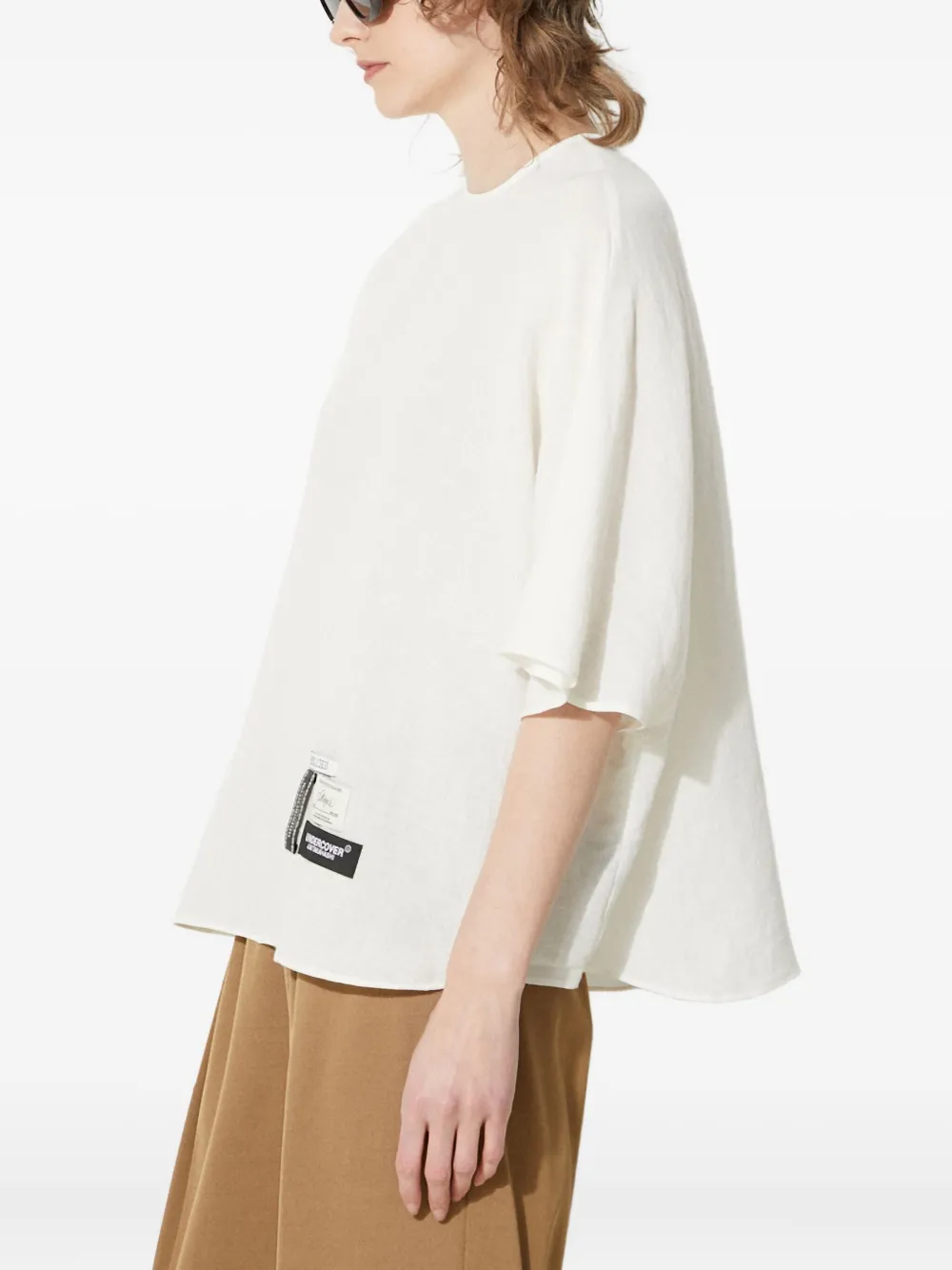 Undercover Short-sleeve Blouse In White