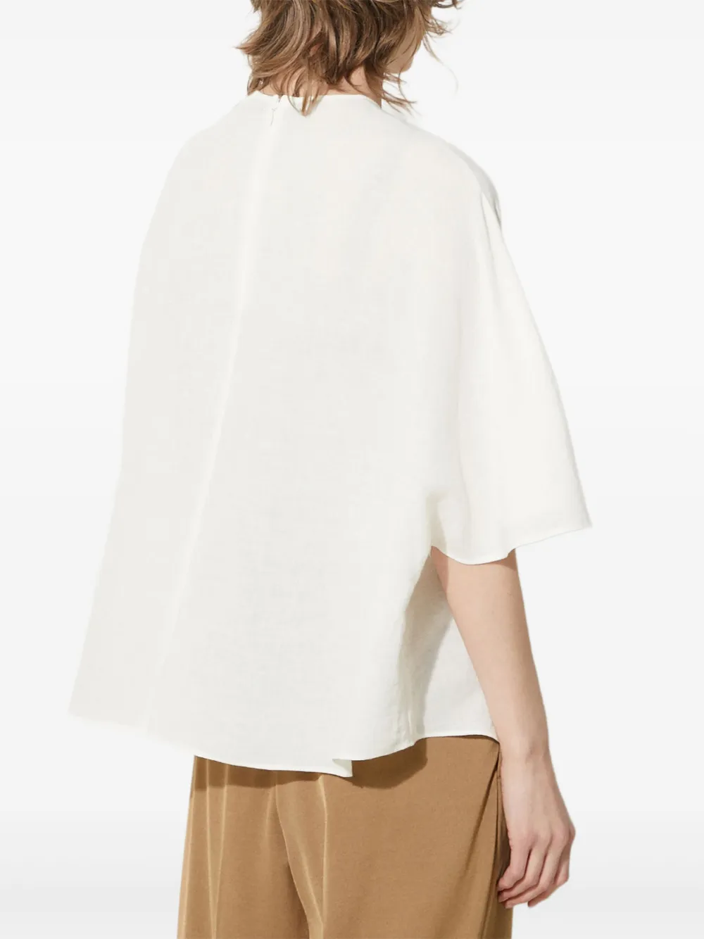 Undercover Short-sleeve Blouse In White