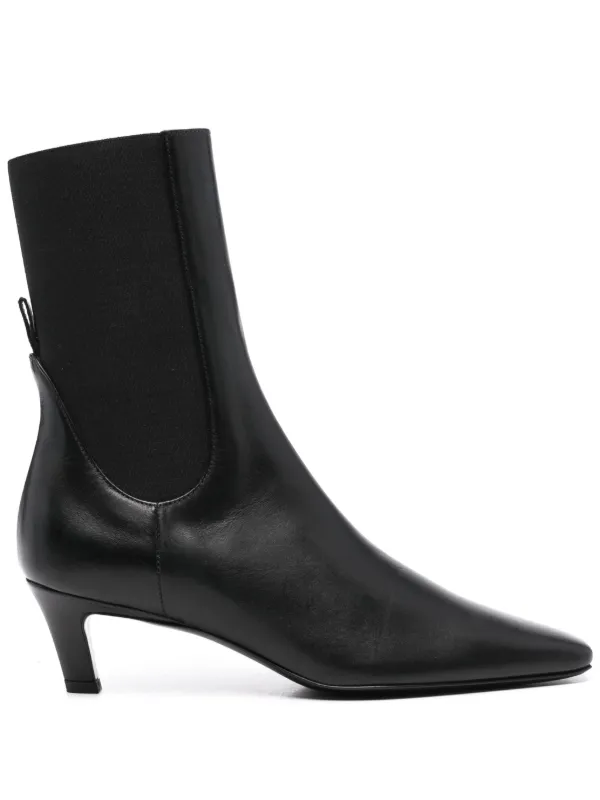 TOTEME The Mid Heel レザーブーツ | ブラック | FARFETCH JP TOTEME The Mid Heel レザーブーツ | ブラック | FARFETCH JP