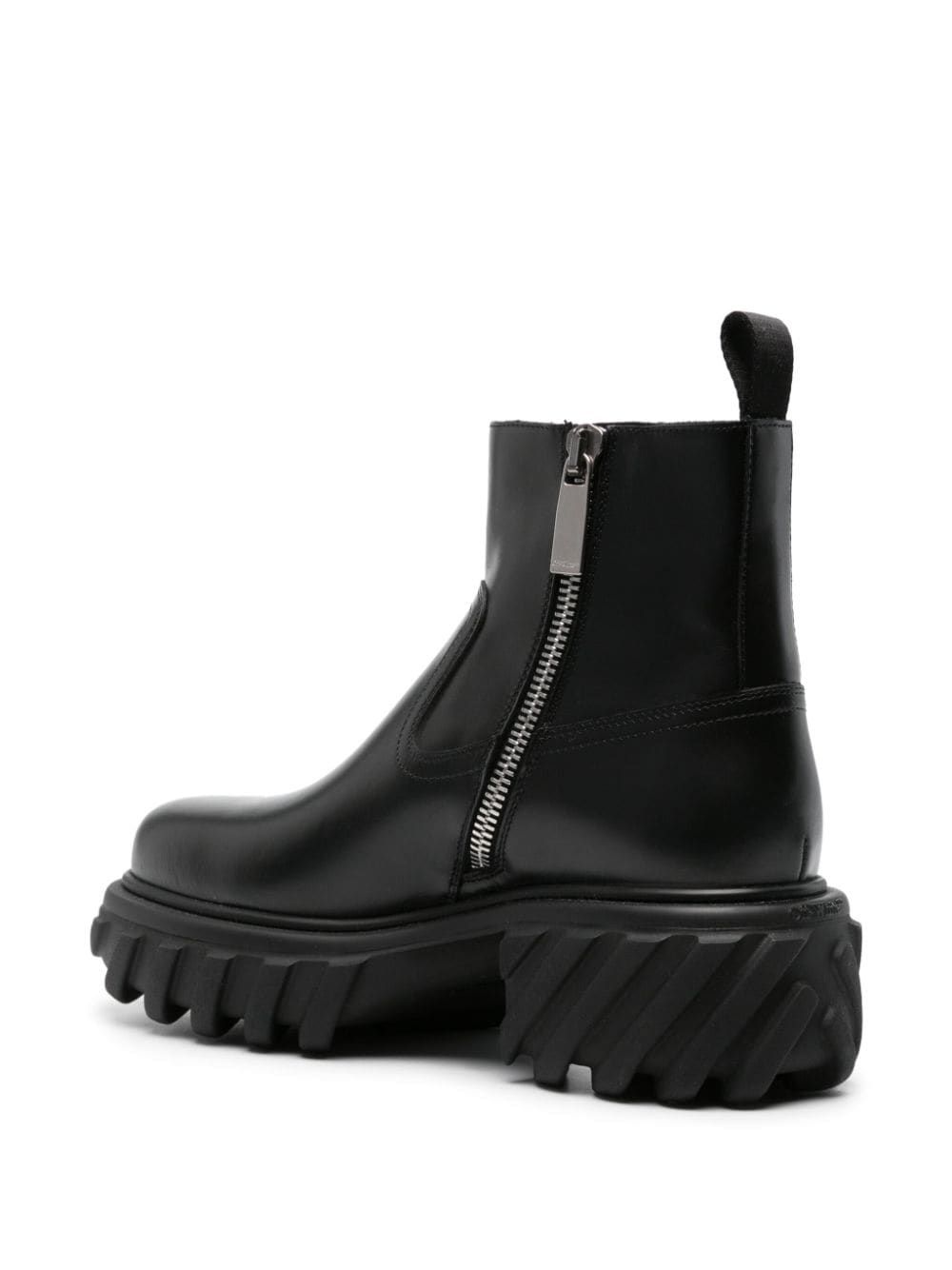 Affordable Off-White Exploration Motor leather boots Men