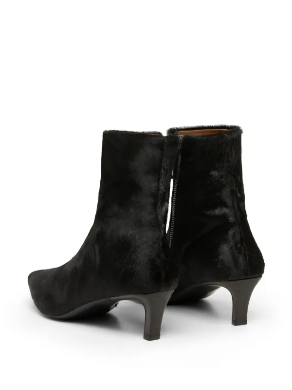 Marsèll Calf Hair Pointed Toe Boots Black FARFETCH IN