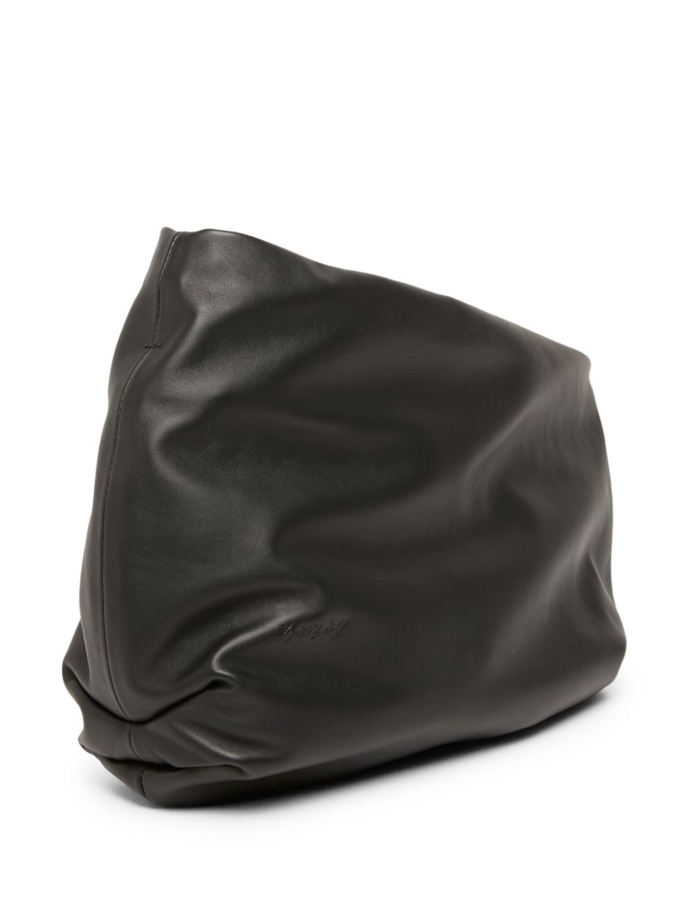 Shop Marsèll Fanta Asymmetric Leather Shoulder Bag In Black