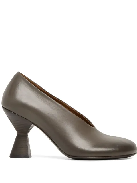 Marsèll sculpted-heel leather pumps