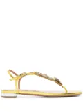 Aquazzura Gin Tonic metallic sandals - Yellow