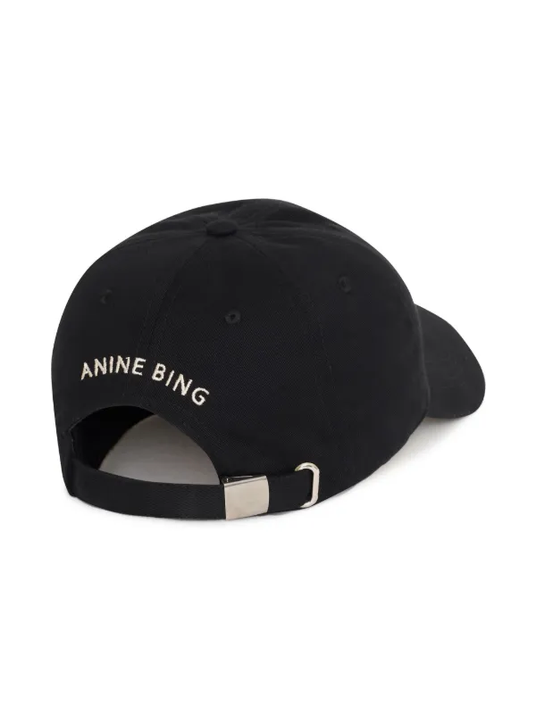 キャップ ANINE BING ANINE BING Twill Embroidered Baseball Cap | Brown | FARFETCH