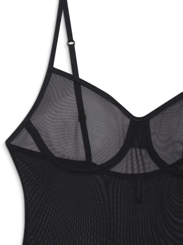 オールインワン・サロペット ANINE BING Women Bodysuit Tops A 11 10944 BLK26 Black ANINE BING Vena Bodysuit | Black | FARFETCH