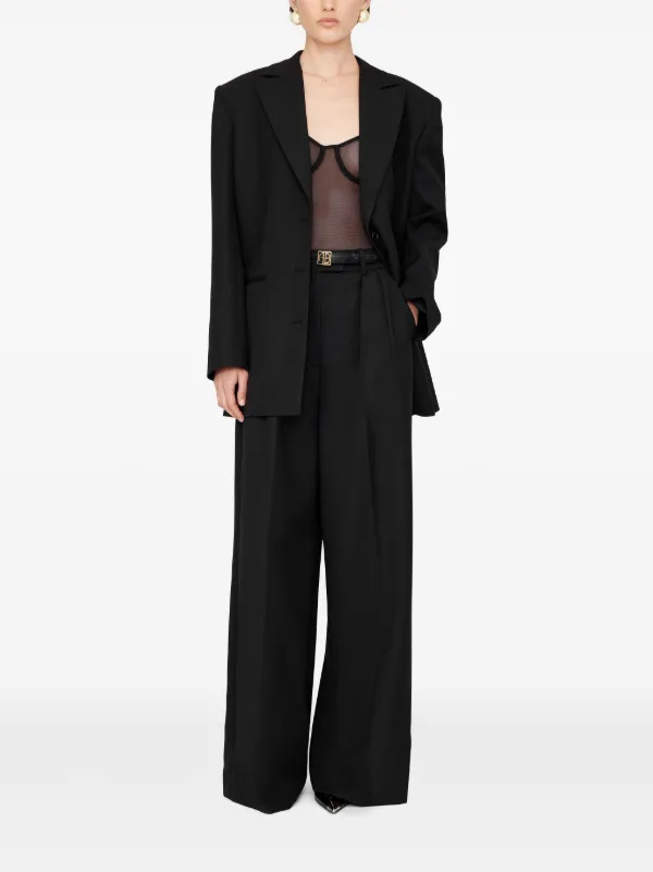 オールインワン・サロペット ANINE BING Women Bodysuit Tops A 11 10944 BLK26 Black Anine Bing Shiloh Bodysuit – Thirty-One Jane