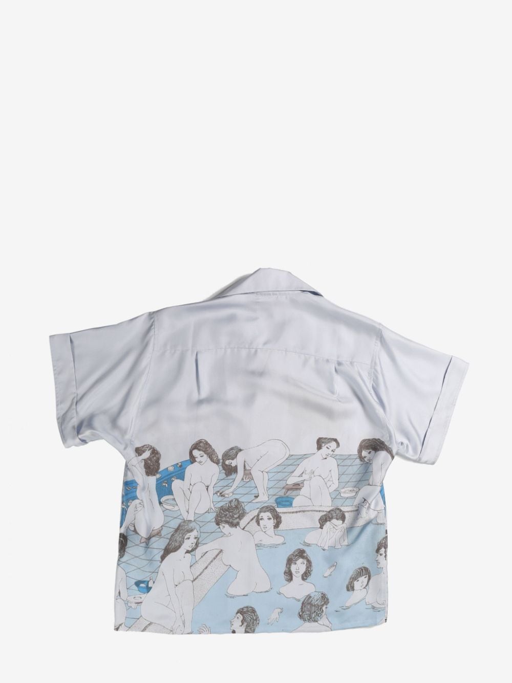 Enfants Riches Déprimés Bath House silk shirt - Blauw
