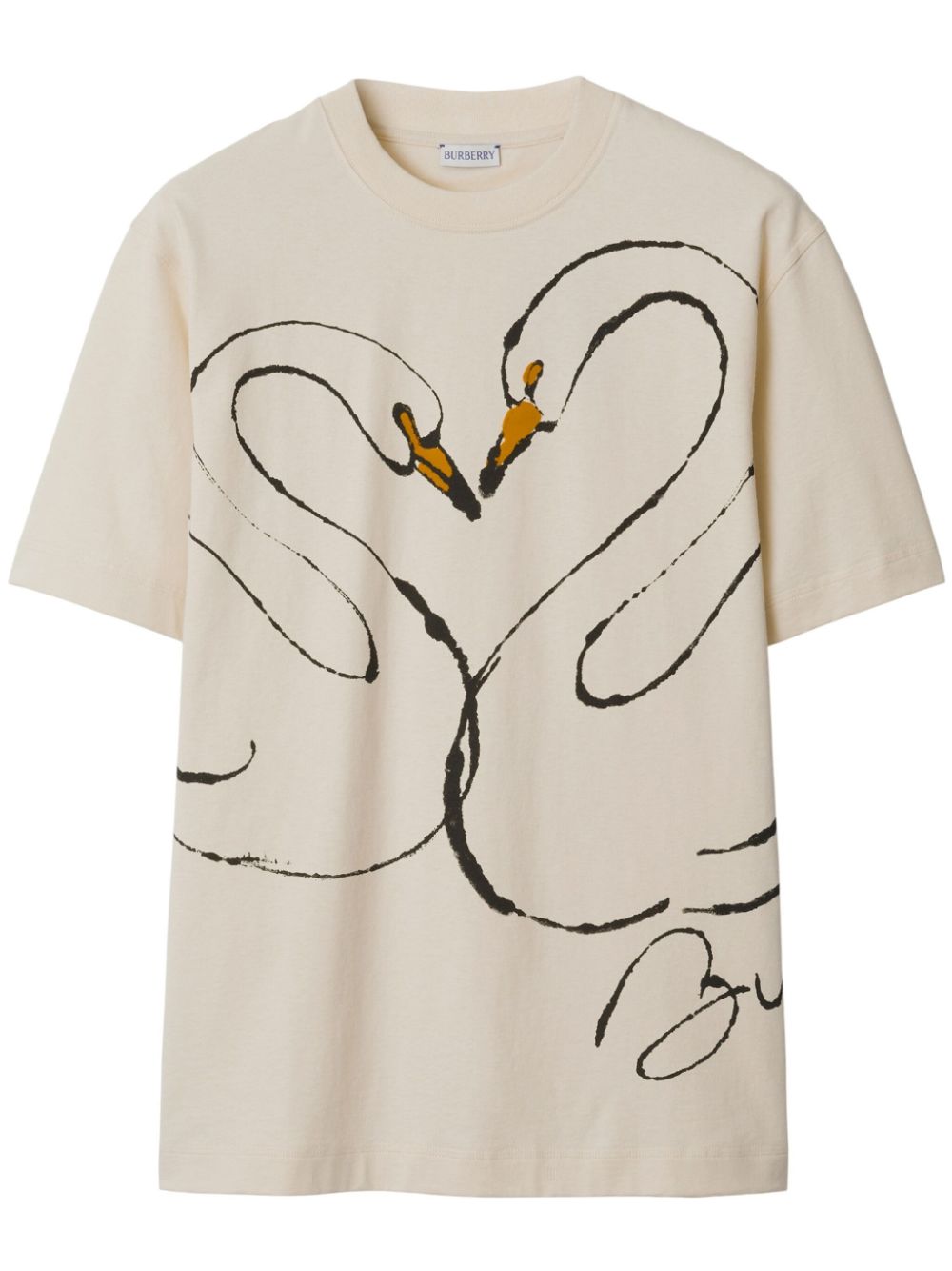 Burberry Swan-print cotton T-shirt Men