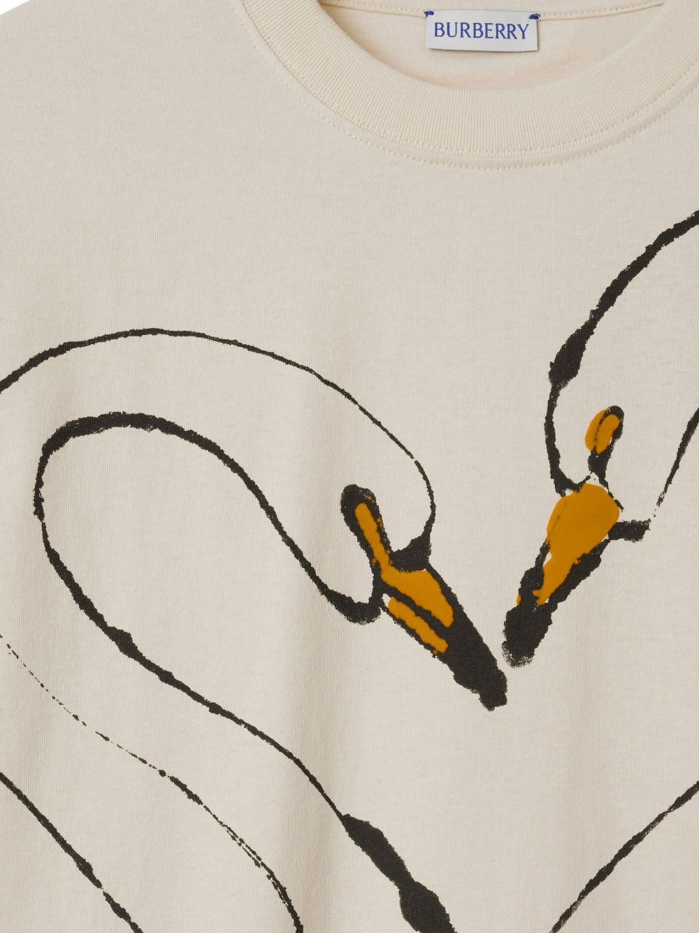 Burberry Swan-print cotton T-shirt Men