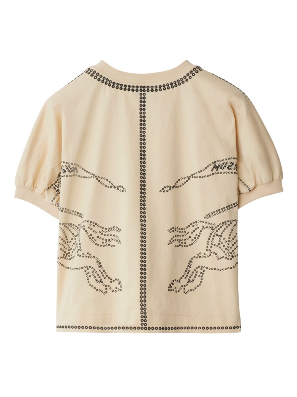 Burberry Kids EKD katoenen T-shirt - Beige