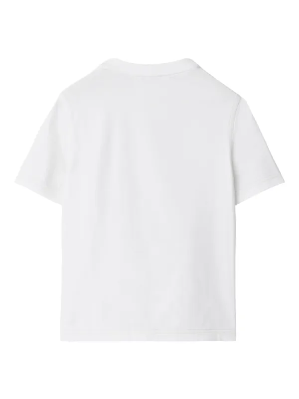 Burberry Kids floral-print Cotton T-shirt | Neutrals | FARFETCH