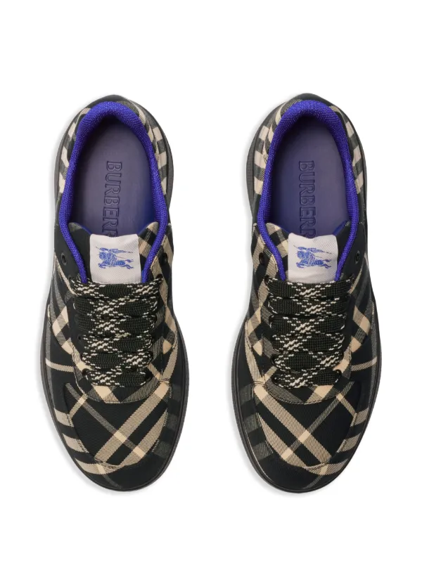 セール【BURBERRY】レディース☆Terrace チェック スニーカー Burberry Terrace チェック スニーカー | ブラック | FARFETCH JP