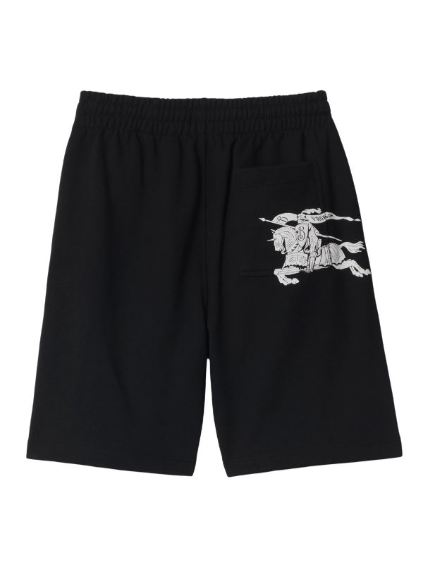 Burberry EKD straight-leg Cotton Shorts | Black | FARFETCH AZ