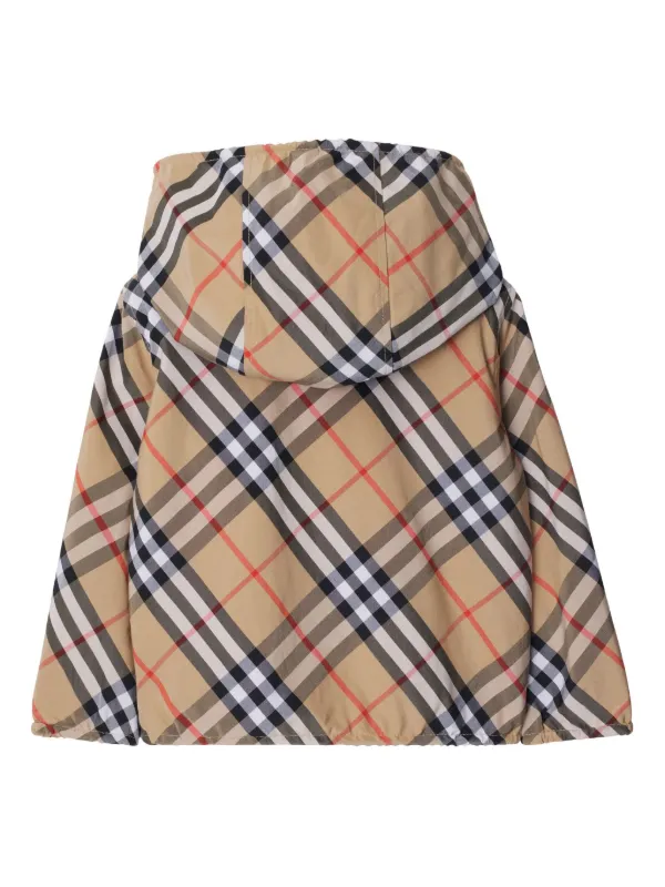 BURBERRY　CHILDREN Multicolour Reversible jacket with hood. Burberry Kids