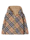 Burberry Kids Reversible Check Cotton Blend Jacket - Neutrals