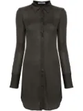 Helmut Lang long-sleeve shirt dress - Grey
